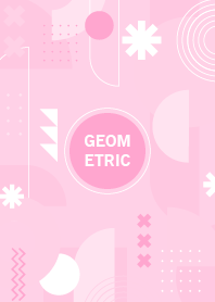 Geometric Pastel Pink
