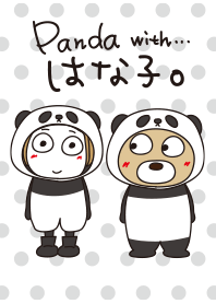 Bangs short girl' with Panda