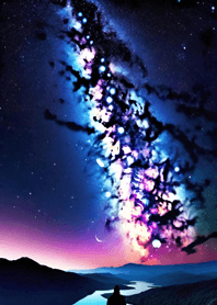 Mountain, Sea, and Moonlit Night bD806c