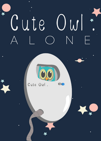 Cute Owl. Alone