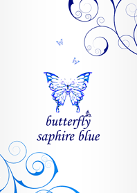 new butterfly sapphire blue