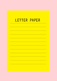 COLLAR LETTER PAPER/YELLOW/PINK
