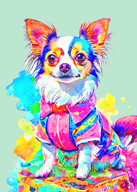 Dog looking this way01green