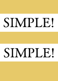 SIMPLE!SIMPLE!-DUSTY YELLOW