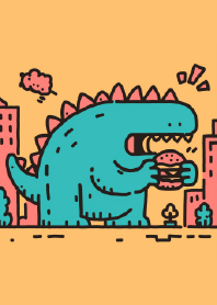 QQ brother eats fast food