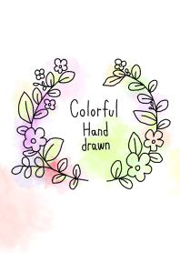 colorful hand drawn