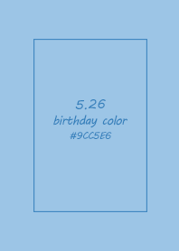 birthday color - May 26