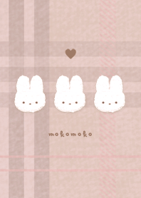 Rabbit Patch x Plaid  - Pink Beige 03