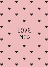 Black heart darkish pink4 from Japan