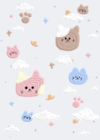 Wander through the skies with the cat.