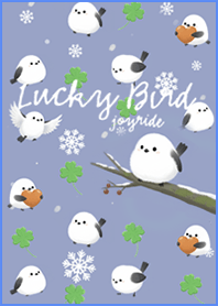 Long-tailed Tit Clover 2 black