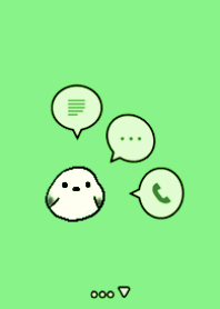 small bird&Simple Shimaenaga green 3