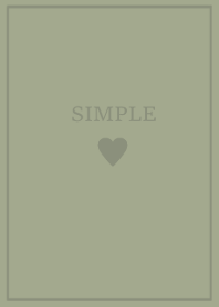 SIMPLE HEART =beige greentea=