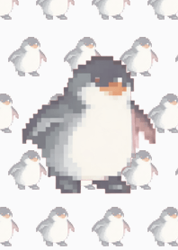 ペンギン パターンのドットGreen-02