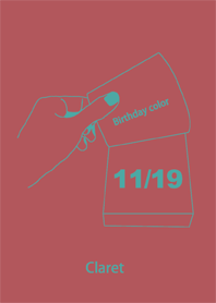 誕生日色 11月19日 シンプル
