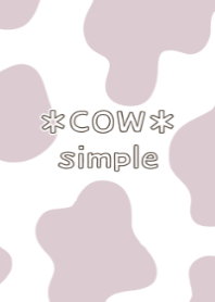 Cow pattern [Dull pink]
