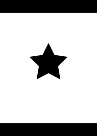 Simple star *Black & white*