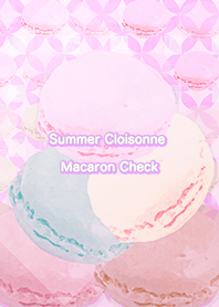 Summer Cloisonne Macaron Check