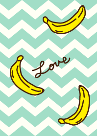 Banana - Green zigzag-joc