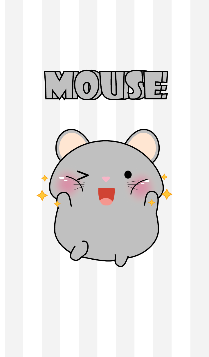 Oh! I'm Cute Grey Mouse