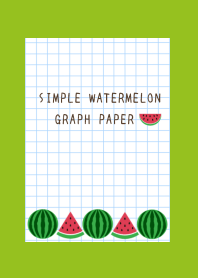 WATERMELON GRAPH PAPER-LEAF GREEN