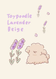 Simple Toy Poodle Lavender Beige