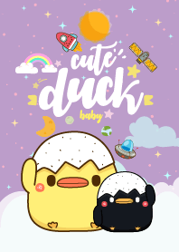 Duck Baby Galaxy Purple