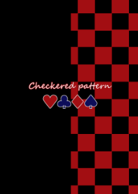 Checkered pattern -Bordeaux-