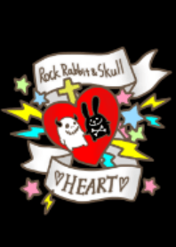 Rock rabbit and skull HEART