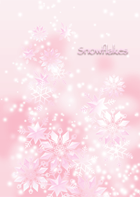 Pale Pink Snowflakes