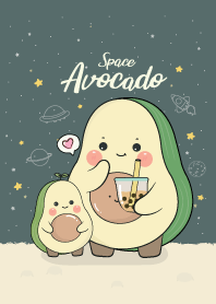 Avocado Cute : Space Midnight Green