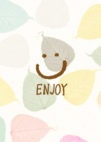 Colorful leaf smile4