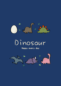 こんにちは恐竜（ネイビーブルー）