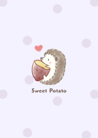 Hedgehog and Sweet potato -purple- dot