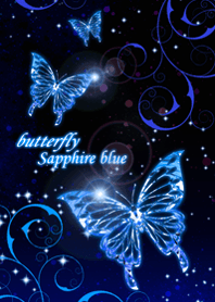 butterfly sapphire blue