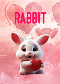 Simple Love You white Rabbit  Theme