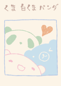 kumasirokumapanda niko dull color