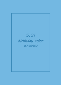 birthday color - May 31