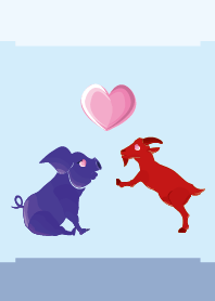 ekst Biru (Babi) Cinta Merah (Domba)