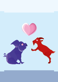 ekst Blue(豚)Love Red(羊)
