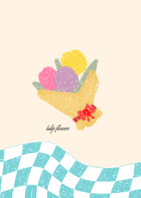 bright color tulip flowers