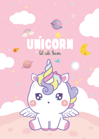 Unicorns Kawaii Galaxy Pink