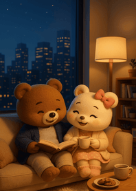 Cozy Night Reading Together