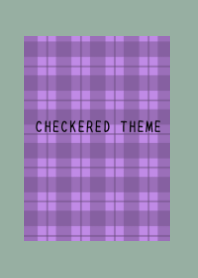DUSTY PURPLE CHECKERED THEME/DUSTY GREEN