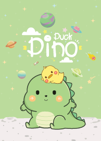 Dino&Duck Mini Galaxy Pastel Green