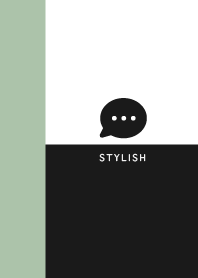 Simple&Stylish / White&Black&Green