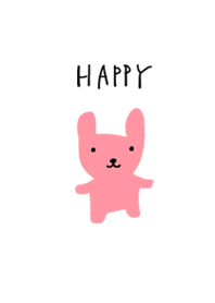 幸せなウサギ