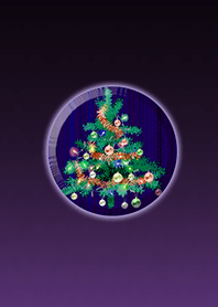 Christmas Purple Button @ Winter Feature