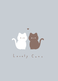 Lovely Cats /blue gray