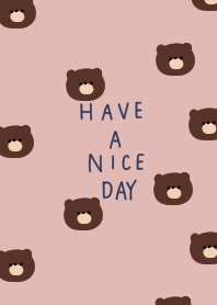 Full of cute pink beige and bears.